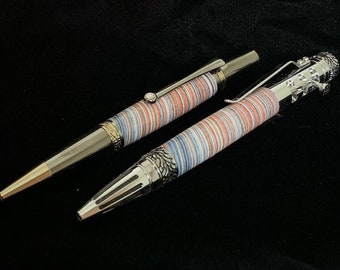 1960's era semi truck Fordite ball point pens! Free US shipping