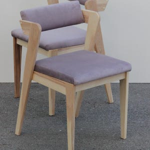 High-Quality Wooden Dining Chair, Handcrafted Chair for Dining Table, Designer Dining Room Chair, Chair Made from Premium Wood and Textile