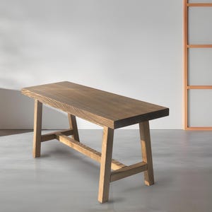 Rectangular Wood Bench, Indoor Seating Bench, Foyer Bench, Entry Way Bench, Entryway Wood Bench, Hallway Bench, Bench for Entryway Spaces