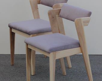 Pair of Dining Chairs, Handcrafted Chairs, Set of Two Dining Chairs, Set of Wood Chairs for Dining Room, Chairs Set of 2, Table Chairs Set