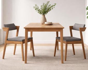 Comfortable Wooden Dining Chair – Solid Oak Armchair For Kitchen Or Living Room, Modern Scandinavian Design, Handmade Home Furniture