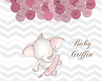 Baby Shower Guest Book Alternative Print - Girl