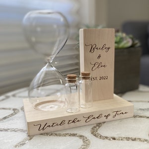 Unity Sand Ceremony Set with Hourglass - Couples - Blended Family - Together We Make A Family - Sand Ceremony with Hourglass - Beach Wedding