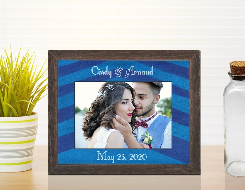 Unity Sand Ceremony Frame Set In White Black Cherry Or Image 0