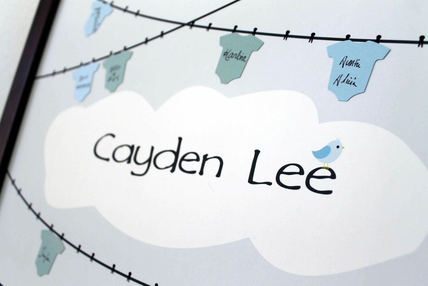 Onesie Themed Baby Shower Guest Book Etsy