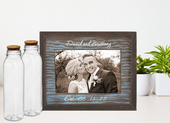 Unity Sand Ceremony Frame Set In Dark Barnwood Shabby Chic - Unity Sand Picture Frame Set Unity Sand Ceremony Frame Set In Dark Barnwood Shabby Chic - Unity Sand Picture Frame Set