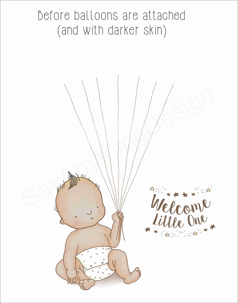 Baby Shower Guest Sign-In Guest Book Alternative Baby Boy New Design image 4