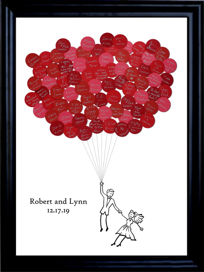 Wedding Guest Book Balloons image 1