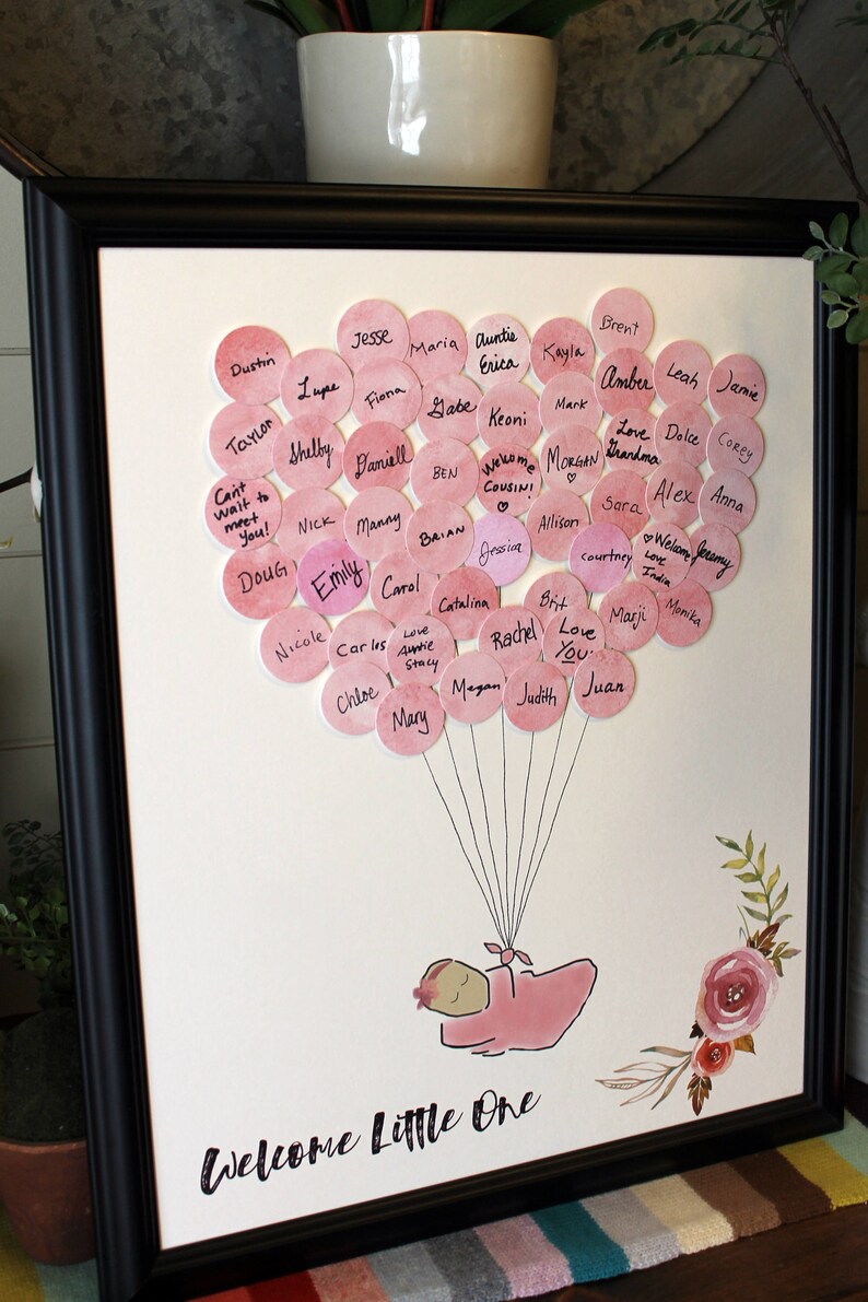 Baby Shower Guest Book Alternative Etsy