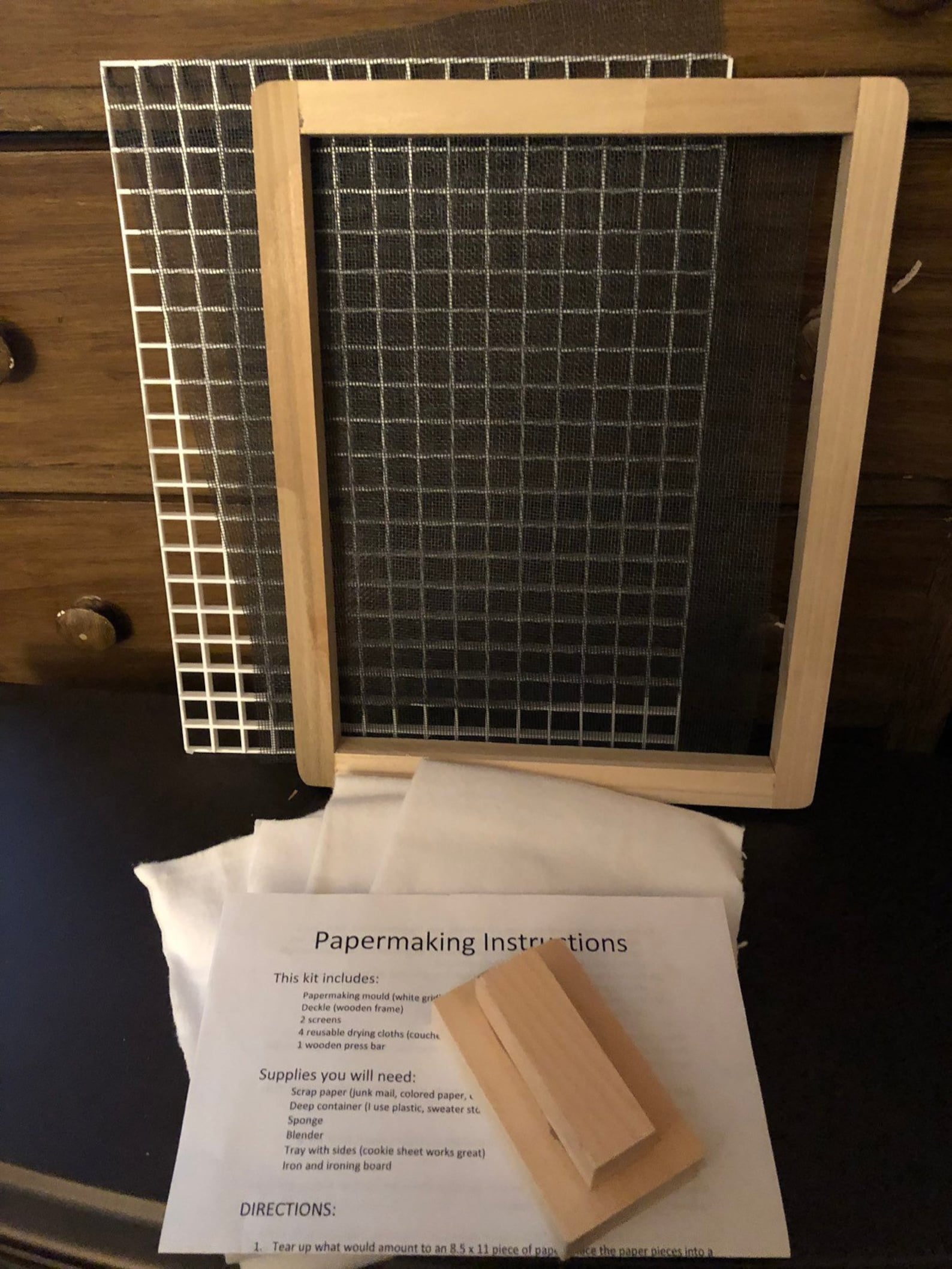 Paper Making Kit 8 1/2 X 11 Full Sheet Etsy