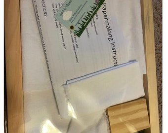 Paper making kit 8 1/2 x 5 1/2 half sheet