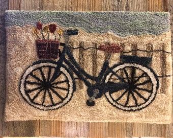 Bike at the Beach Punch Needle Digital Download