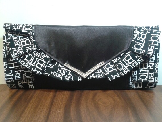 Items similar to Ruffled clutch for your favorite Bitch! on Etsy