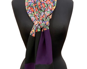 SILK SCARF made from Vintage Japanese Kimono Silk - 92" length - Free Shipping to U.S. addresses