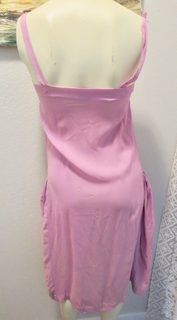 1920s Mauve Silk Flapper Slip AS IS To Wear Under… - image 4