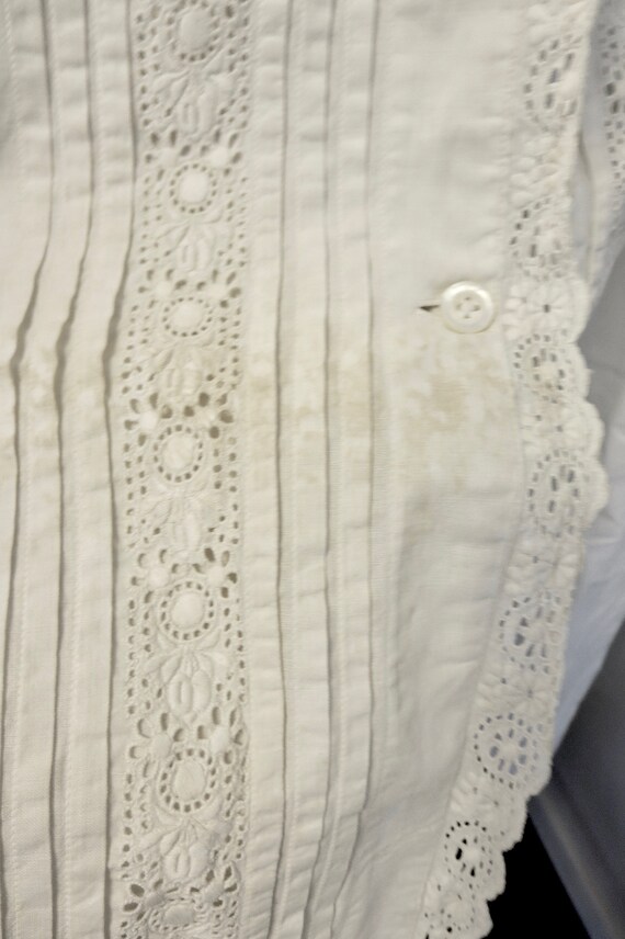 1800s Victorian Infant Gown Egyptian Cotton Appen… - image 2