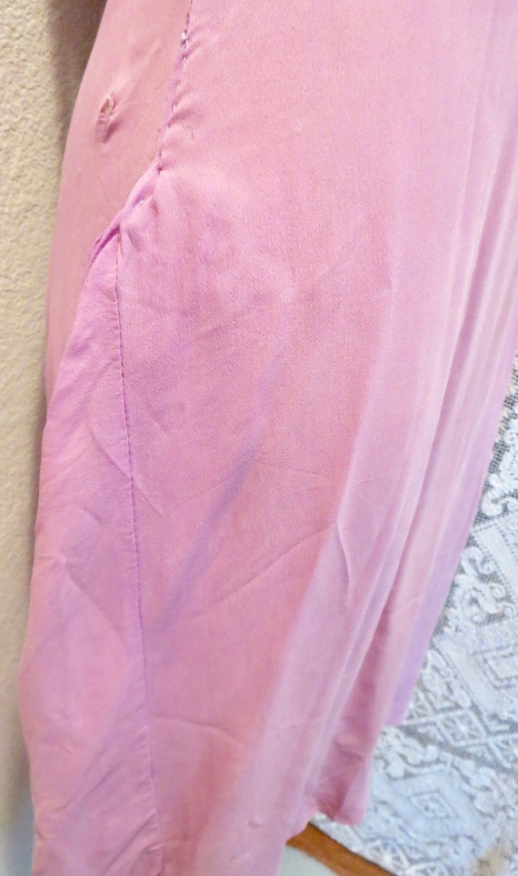 1920s Mauve Silk Flapper Slip AS IS To Wear Under… - image 3