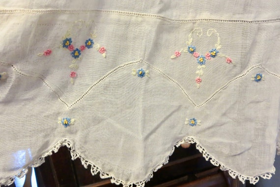 Antique 1920s Childs Dress French Knot Floral Emb… - image 8