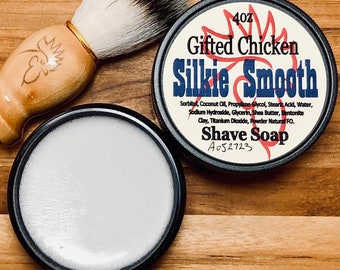 Shave Soap Jar, Silkie Smooth