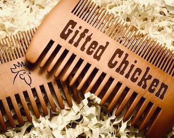 Peine de madera para barba