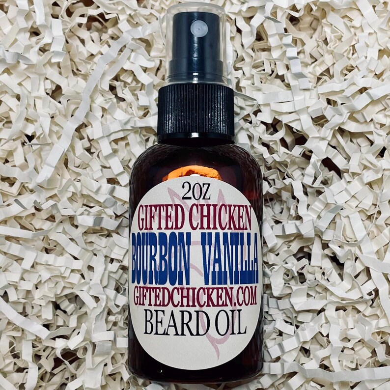 Aceite para barba de vainilla bourbon imagen 1