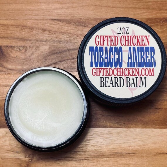 tobacco scented beard balm Tobacco Amber Beard Balm