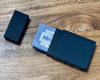 両刃または片刃カミソリ刃トラベルボックス