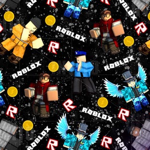 Patrón sin costuras de juego digital, uso del patrón digital de Robloxx en la impresión, descarga instantánea