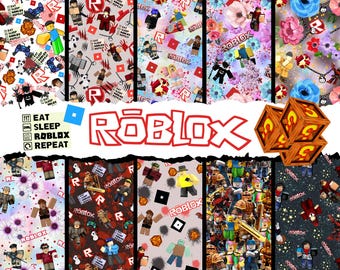 Digital 10 Game seamless pattern, Digital robloxx pattern bundle, instant Download