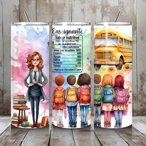 20oz Teacher Tumbler Wrap, Sublimation Design Templates, PNG Straight Digital Download.