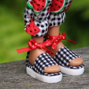 Ankle Strap Sandals No Sew Doll Shoes Pattern PDF Pictorial Tutorial image 3