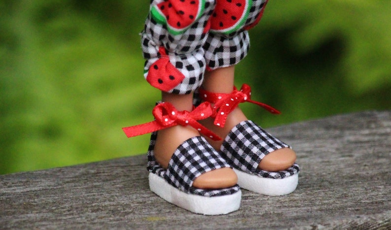 Ankle Strap Sandals No Sew Doll Shoes Pattern PDF Pictorial Tutorial image 3