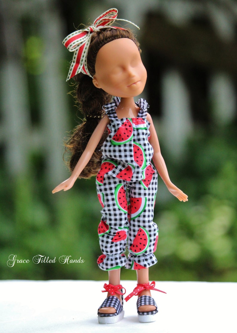 Jumpsuit & Sunsuit Pattern Tutorial Pictorial PDF Doll Clothes Fits 9 Dolls image 5