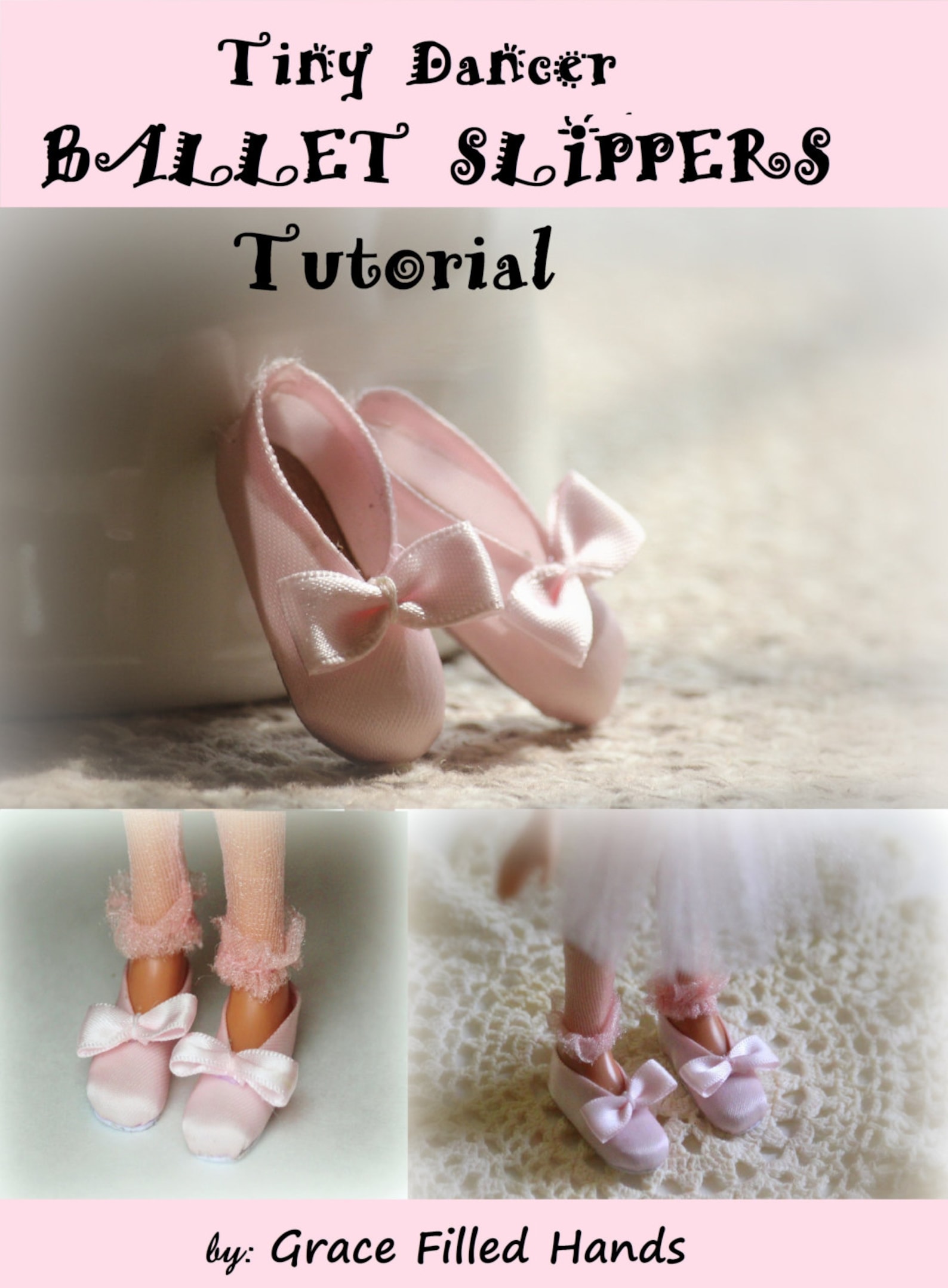 tiny dancer ballet slippers tutorial for bratz & moxie dolls