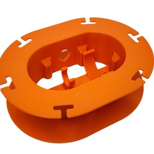 Orange Starlink Mini cable management winder