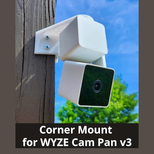 Corner Mount for WYZE Cam Pan v3 - Made in USA