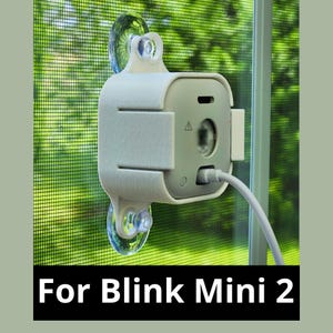 Window Flat Mount for Blink Mini 2 - Smart Home Security Accessory - Made in U.S.A.