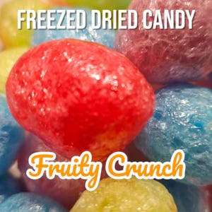 Freeze Dried Fruity Crunch Freeze-Dried Candy Space-Themed Fruity Snacks Crunchy Candy Treats Sweet Snacks for Parties & Gifts