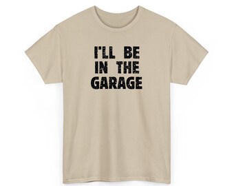 Camiseta engraçada para pai na garagem: presente para mecânico apaixonado por carros