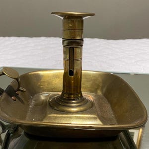 Antique Victorian Bronze Bed Chamber Stick