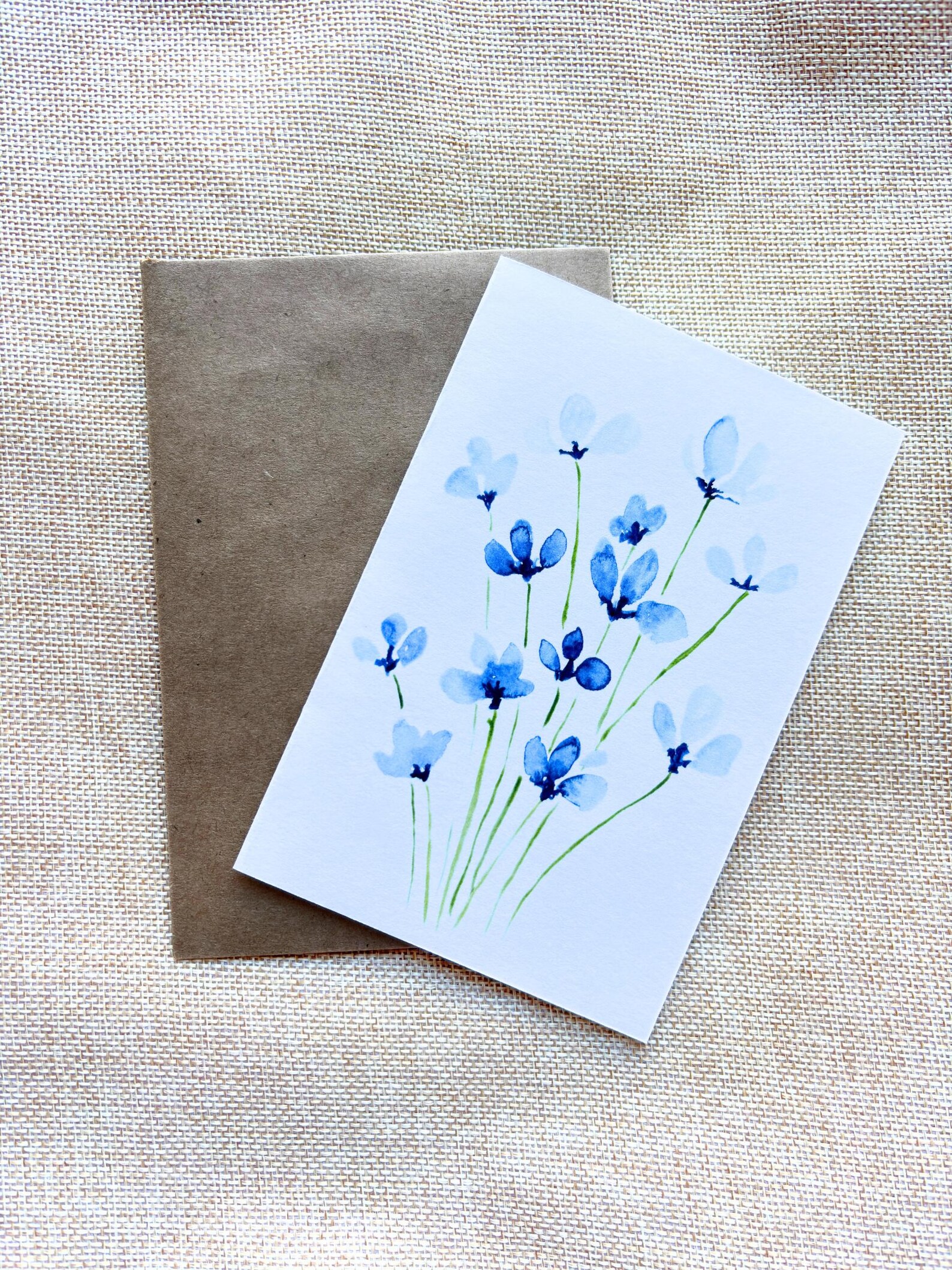 Floral Greeting Cards Blank- Watercolor Hand Painted - Etsy