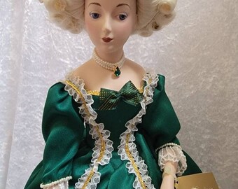 Franklin Heirloom Dolls Marie Antoinette - Madame de Pompadour - Porcelain Doll 19"