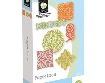 CRICUT PAPER LACE - BRANdD NeW! Factory Sealed - Six creative features: lace 1, lace 2, font, base shadow, lace 1 shadow, and lace 2 shadow