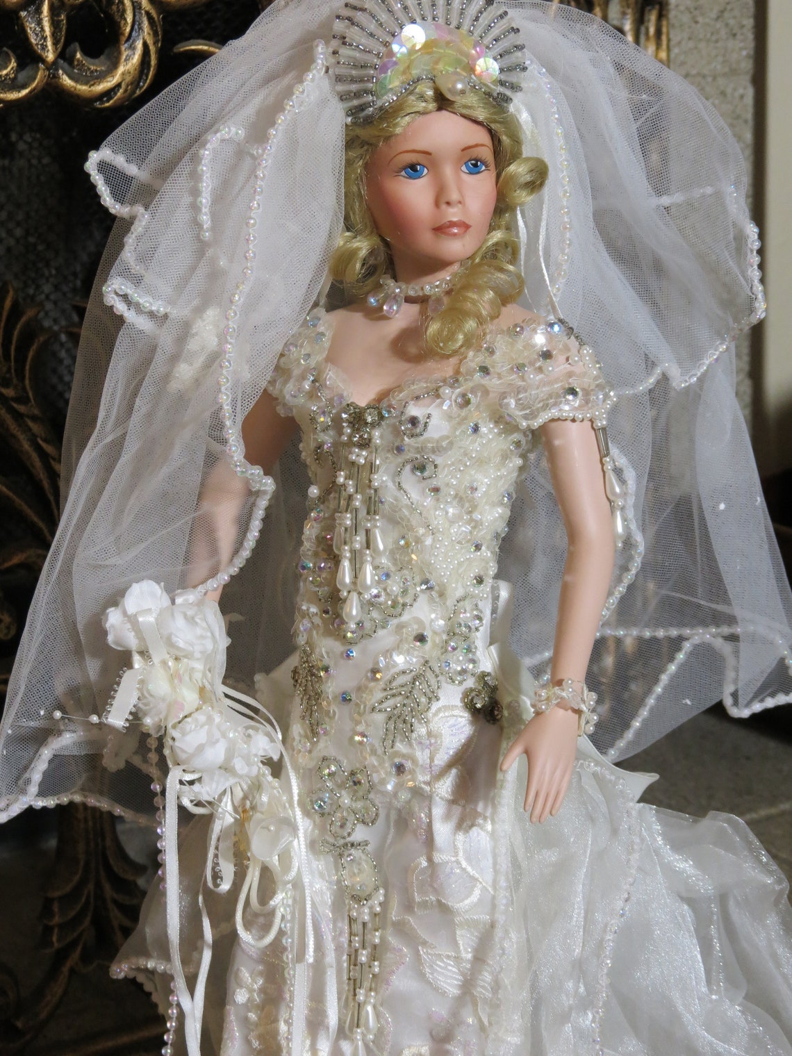 Rustie Doll serenity Limited Edition 592/2000 in Box W/COA Bride Doll ...