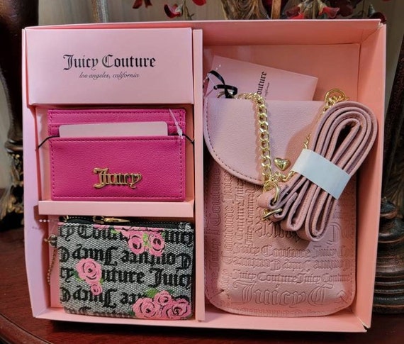 CHRISTMAS Juicy Couture Gift Set Change Purse/crossbody Bag/credit