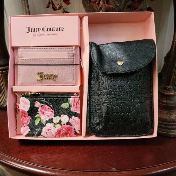 CHRISTMAS - Juicy Couture - Gift Set - Change Purse/Crossbody Bag/Credit Card Holder