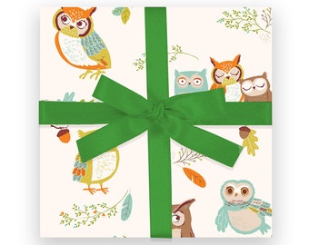 GIFT WRAP - Owls