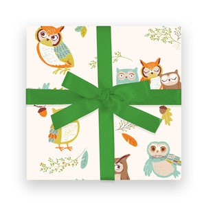 GIFT WRAP - Owls