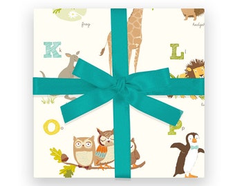 GIFT WRAP - ABC Animals