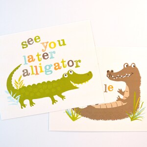 See You Later, Alligator Wall Art, Nursery Wall Decor for Children, Art ...